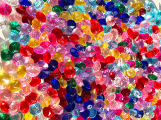 Fototapeta na wymiar beautiful background of many colored crystals