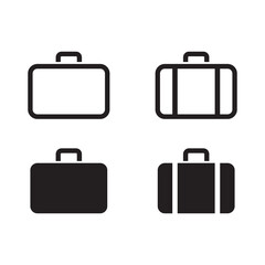 Travel bag icon . Vector illustration
