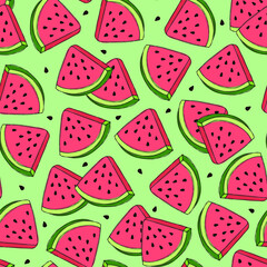 Cartoon watermelon pattern