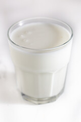 Turkish Drink Ayran or Kefir / Buttermilk made with yogurt. Food, cold.