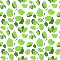 Seamless pattern with mint. For prints, backgrounds, wrapping paper, textile, wallpaper, etc. 