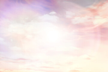 Obraz na płótnie Canvas sunrise sky watercolor gradient colors, beautiful abstract nature wallpaper