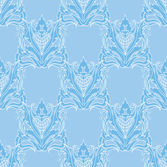 decorative plant stylized pattern for wallpaper paper fabric