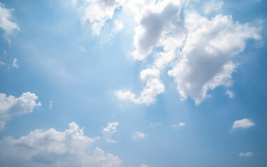 Obraz premium clear blue sky background,clouds with background.