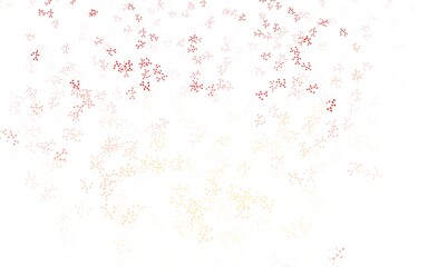 Light Red, Yellow vector backdrop with artificial intelligence data.