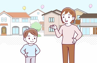 母と男の子二人で