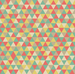 Geometric Patterns Triangles Shape.Color Retro style. Design for artwork, poster,flyer, product, fabric print,website, banner, business, presentation, branding, package, wallpaper,background