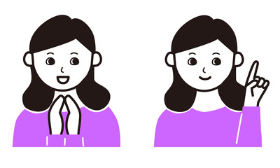 housewife expression icon vector illustration