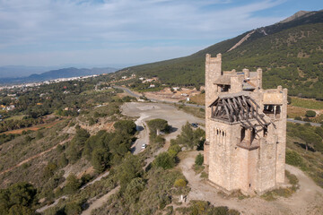 Fototapeta na wymiar Castillo de la Mota en Alhaurín el Grande en la provincia de Málaga, España