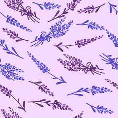 light seamless pattern with lavender