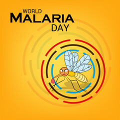 Vector illustration of a Background for World Malaria Day.