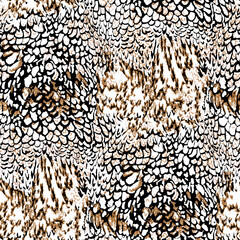 Lovely Love Brown and Black Leopard  Seamless Repeating  Background Artistic Wallpaper Pattern for Valentine's Day