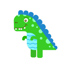 Green vector dinosaur