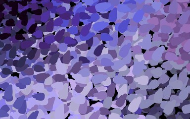 Dark Purple vector template with chaotic shapes.