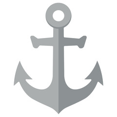 anchor vintage flat icon isolated