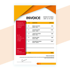 Modern Invoice Design, Stationery Design