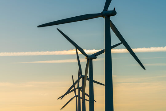 Wind turbine energy generators on wind farm