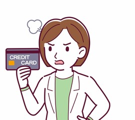 Young woman in a lab coat