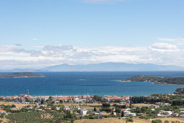 Fototapeta na wymiar Panoramic view of Urla, Izmir province, Turkey