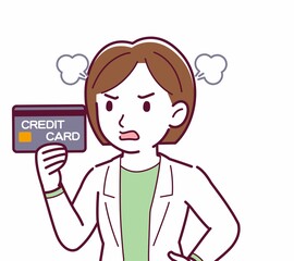 Young woman in a lab coat