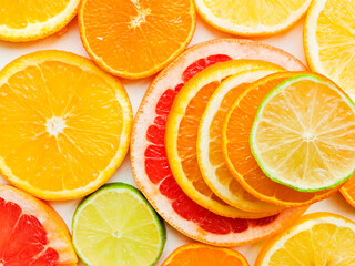 Fresh citrus fruits