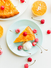Orange upside down cake