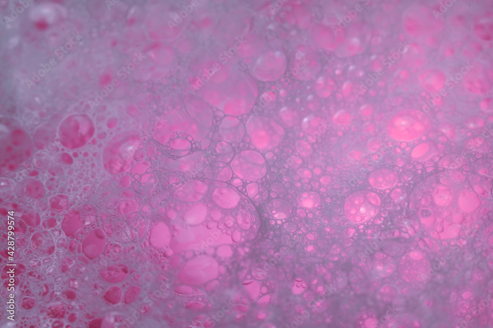 Aufkleber beautiful abstract pink bubbles background pattern for design. liquid fluid texture for background, 