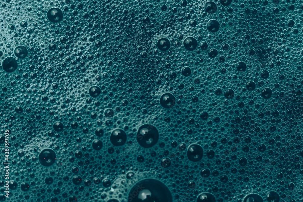 Aufkleber beautiful abstract green bubbles background pattern for design. liquid fluid texture for background,