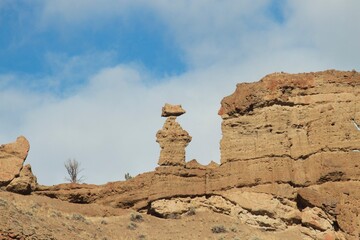 Fototapeta na wymiar rocky porous landscape