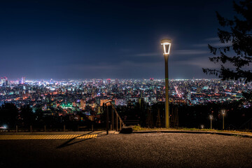 札幌・旭山記念公園の夜景
