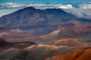 Haleakala Hawaje - Szczyt wulkanu - obrazy, fototapety, plakaty