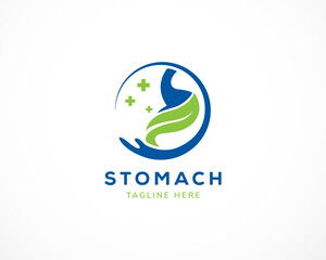Stomach Care Logo Template Design Vector, Emblem, Design Concept, Creative Symbol, Icon