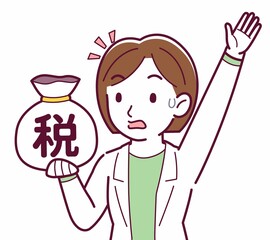 Fototapeta premium Young woman in a lab coat
