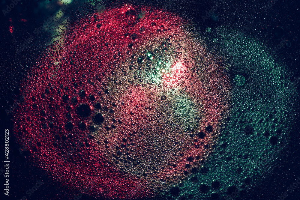 Leinwandbilder beautiful abstract surreal drops light pastel dark magic drop. background pattern for design. macro 