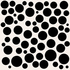 Different size dots pattern. Vector.