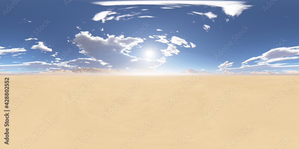 Wall mural 360 degree nature environment texture background. landscape hdri map. equirectangular projection, sp