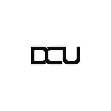 dcu letter original monogram logo design