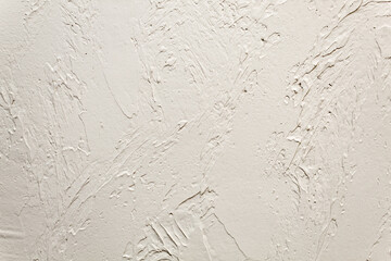 wall covered with coarse putty