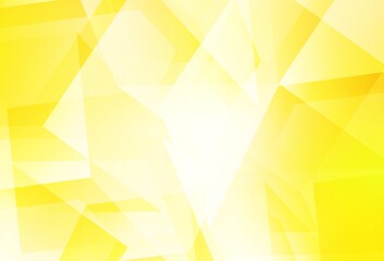 Light Yellow vector gradient triangles texture.