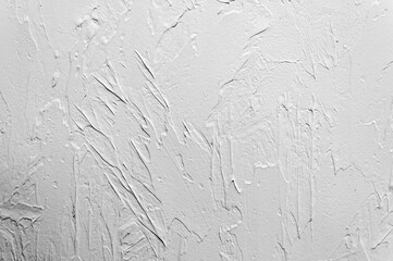 wall covered with coarse putty