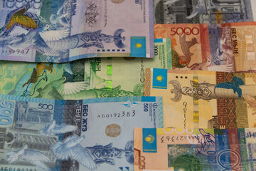 Kazakhstan national currency tenge, paper money, foreign exchange market, economy, loans in Kazakhstan, deposit