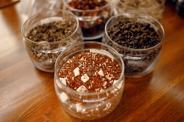 tobacco with various additives for flavor