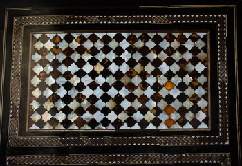 Ottoman art example of Mother of Pearl inlays from Turkey