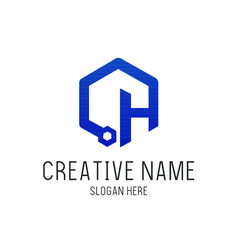 Vector Letter H Hive Logo