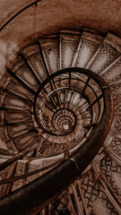 Spiral stairs in the Arc of Triumph