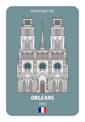 Cathedral Sainte-Croix in Orleans, France