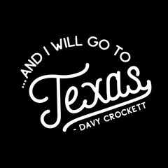 Texas Handwritten Letters. Texas Typography Quotes. Texas Motivational Quote. Template for card, poster, banner, print for t-shirt. Vector and Illustration.