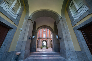 exterior of Royal Palace in Capodimonte park