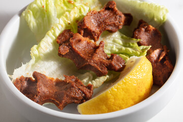 Raw meatball (cig Kofte) Turkish food