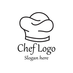 hat chef logo template vector illustration
